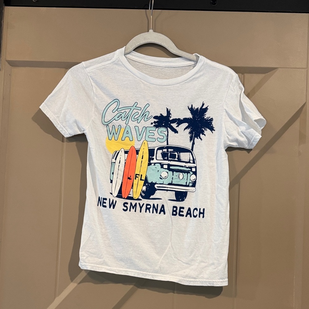 Catch Waves Kids T-Shirt - White